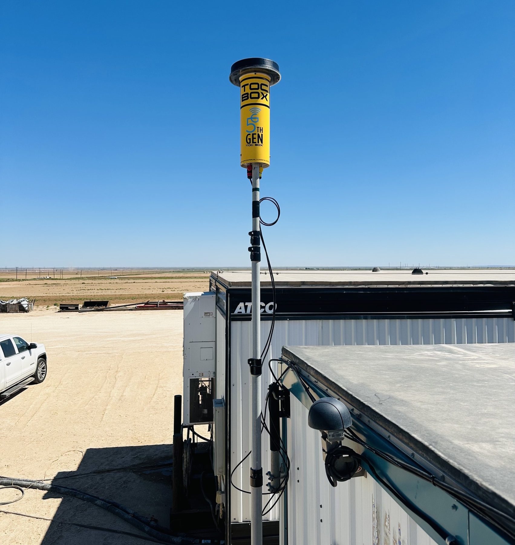 TOC BOX Gen5 5G/LTE Radio installed at a remote operations site