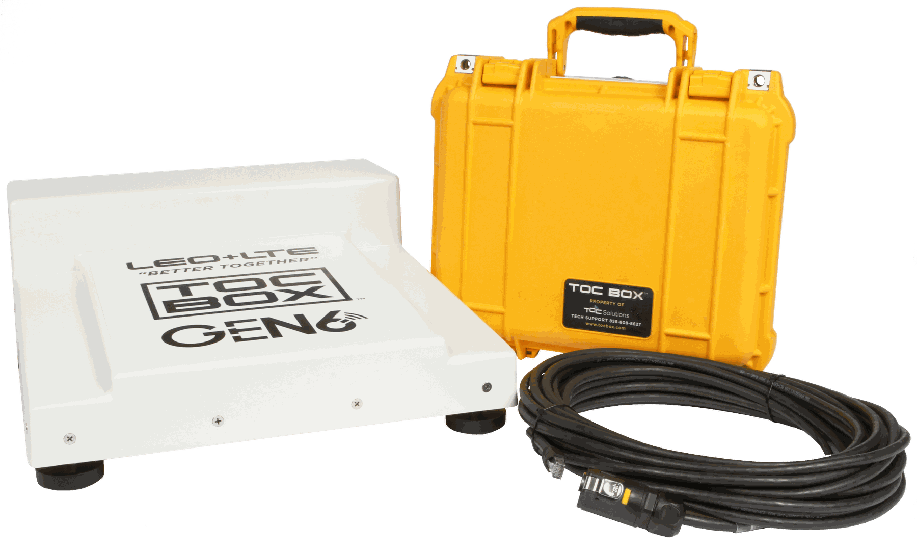 TOC BOX Gen6 MiniSled with portable case and remote antenna assembly